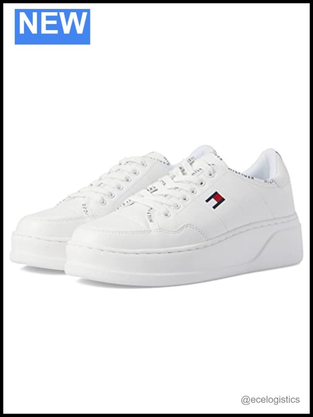 Synthetic Leather Sneakers - Lightweight Foam Midsole